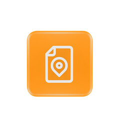3D Render file location Icon For Web Mobile App Social Media Promotion