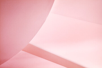 Abstract architecture background, pink interior details with a niche