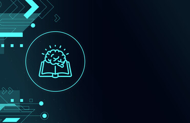 Learning new technologies, civilization development concept, cyberspace training