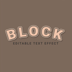 Block Editable Text Effect