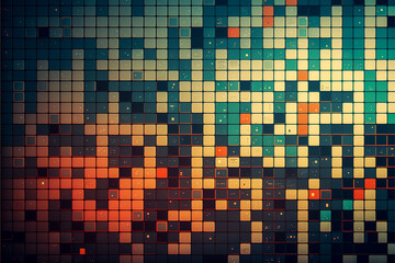 Fototapeta premium abstract vintage geometric background. Generative AI