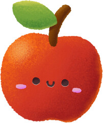 Cute Apple Illustration
