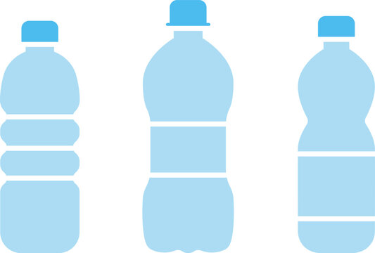 PET Bottle Plastic Icon Vector
