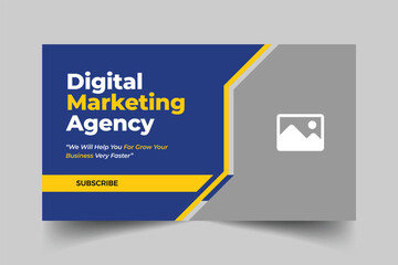 Modern business youtube thumbnail design