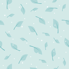 seamless green pattern with leaves
