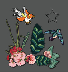 flowers illustration for print