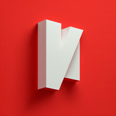  A whitefull letter on red background- high resolution