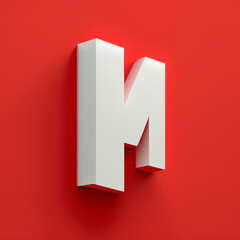  A whitefull letter on red background- high resolution