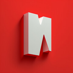  A whitefull letter on red background- high resolution