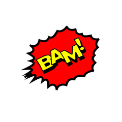 Comic Speech Bubbles Pop Art with words. vector illustration