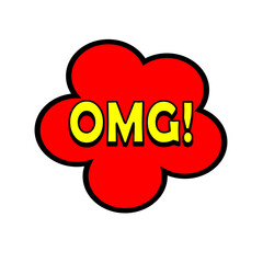 Comic Speech Bubbles Pop Art with words. vector illustration