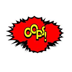 Comic Speech Bubbles Pop Art with words. vector illustration