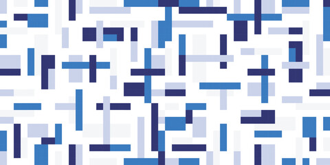 Geometric rectangles pattern on white background