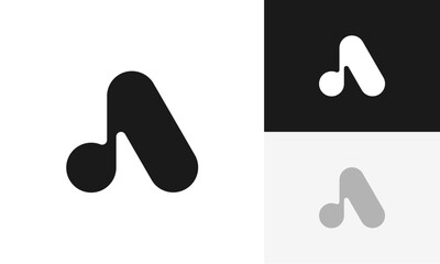 A letter logo initial modern design vector