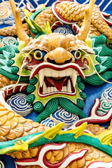 Dragon decoration in Chinese temple Malaysia