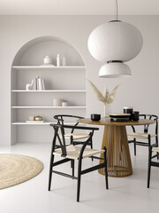 Modern style conceptual interior room 3d illustration - 570602779