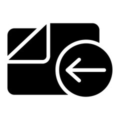 folder glyph icon