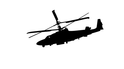 Helicopter Ka-52 Alligator silhouette