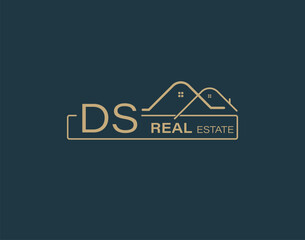 DS Real Estate & Consultants Logo Design Vectors images. Luxury Real Estate Logo Design
