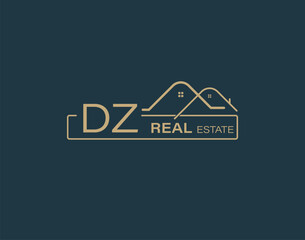 DZ Real Estate & Consultants Logo Design Vectors images. Luxury Real Estate Logo Design