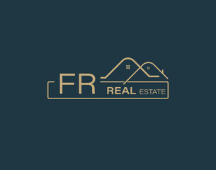 FR Real Estate & Consultants Logo Design Vectors images. Luxury Real Estate Logo Design