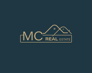 MC Real Estate & Consultants Logo Design Vectors images. Luxury Real Estate Logo Design