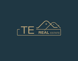 TE Real Estate & Consultants Logo Design Vectors images. Luxury Real Estate Logo Design
