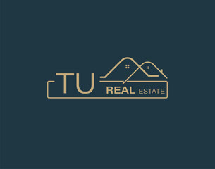 TU Real Estate & Consultants Logo Design Vectors images. Luxury Real Estate Logo Design