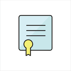 award paper icon vector illustration