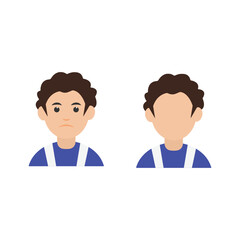 vector illustration of male avatar icon