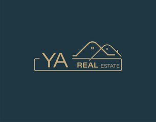 YA Real Estate & Consultants Logo Design Vectors images. Luxury Real Estate Logo Design