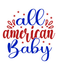 All American Baby SVG Cut File