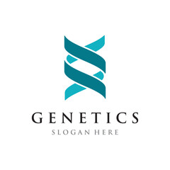 Logo design template DNA elements. Bio tech, DNA people, bio DNA, DNA spirals. Logos can be for science, pharmacy and medical.