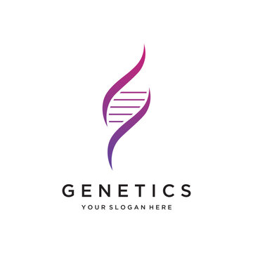 Logo design template DNA elements. Bio tech, DNA people, bio DNA, DNA spirals. Logos can be for science, pharmacy and medical.