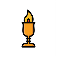 vector illustration candle image