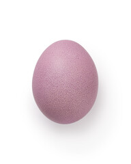 purple easter egg isolated on white background