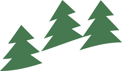 touristic camp and forest vectore logo icon design 