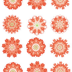 Seamless pattern with pink flowers.  Vector file for designs.