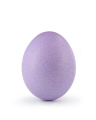 purple easter egg isolated on white background