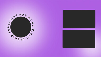 Naklejka premium YouTube End Screen V37