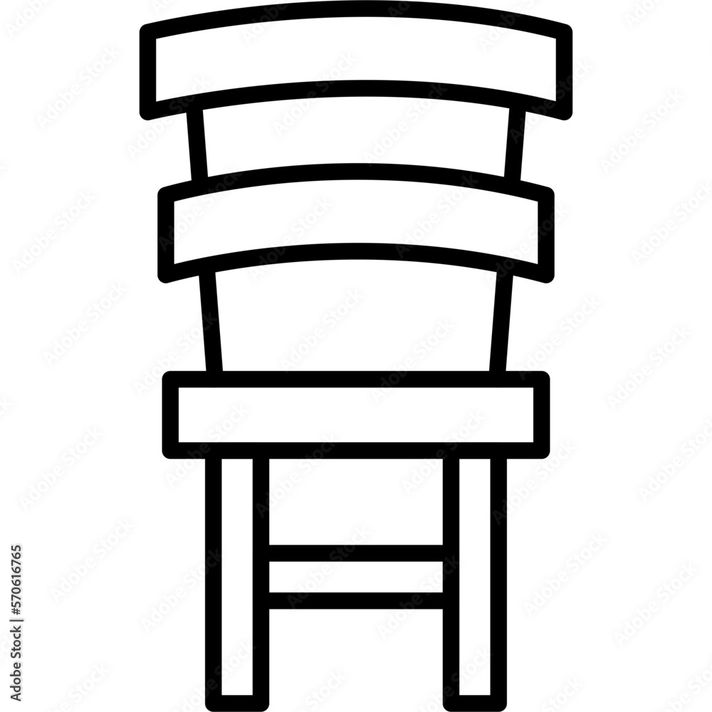 Wall mural Dining Chair Icon