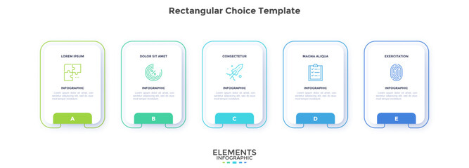 Modern Vector Infographic Template In Minimalistic Style