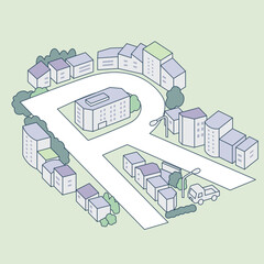 アルファベットのR