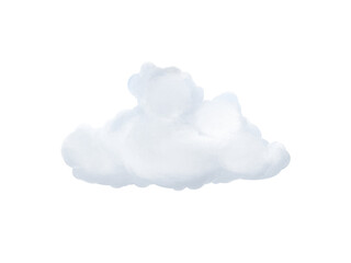 set of realistic cloud in color shade illustration on white background