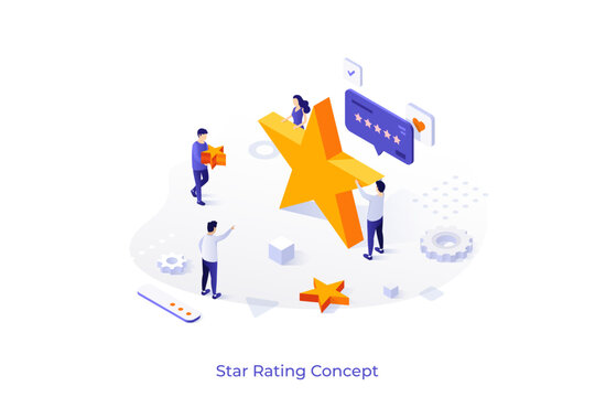 Vector Concept For Isometric Business Scene