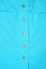 azure fabric with shiny buttons