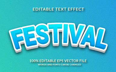 Festival Editable Text Effect