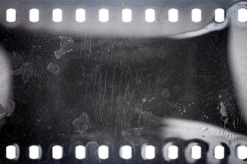 Dusty and grungy 35mm film texture or surface
