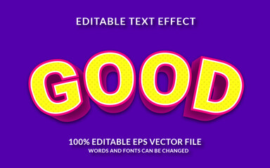 Good Editable Text Effect