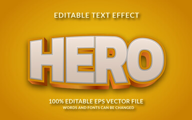 Obraz premium Hero Editable text effect